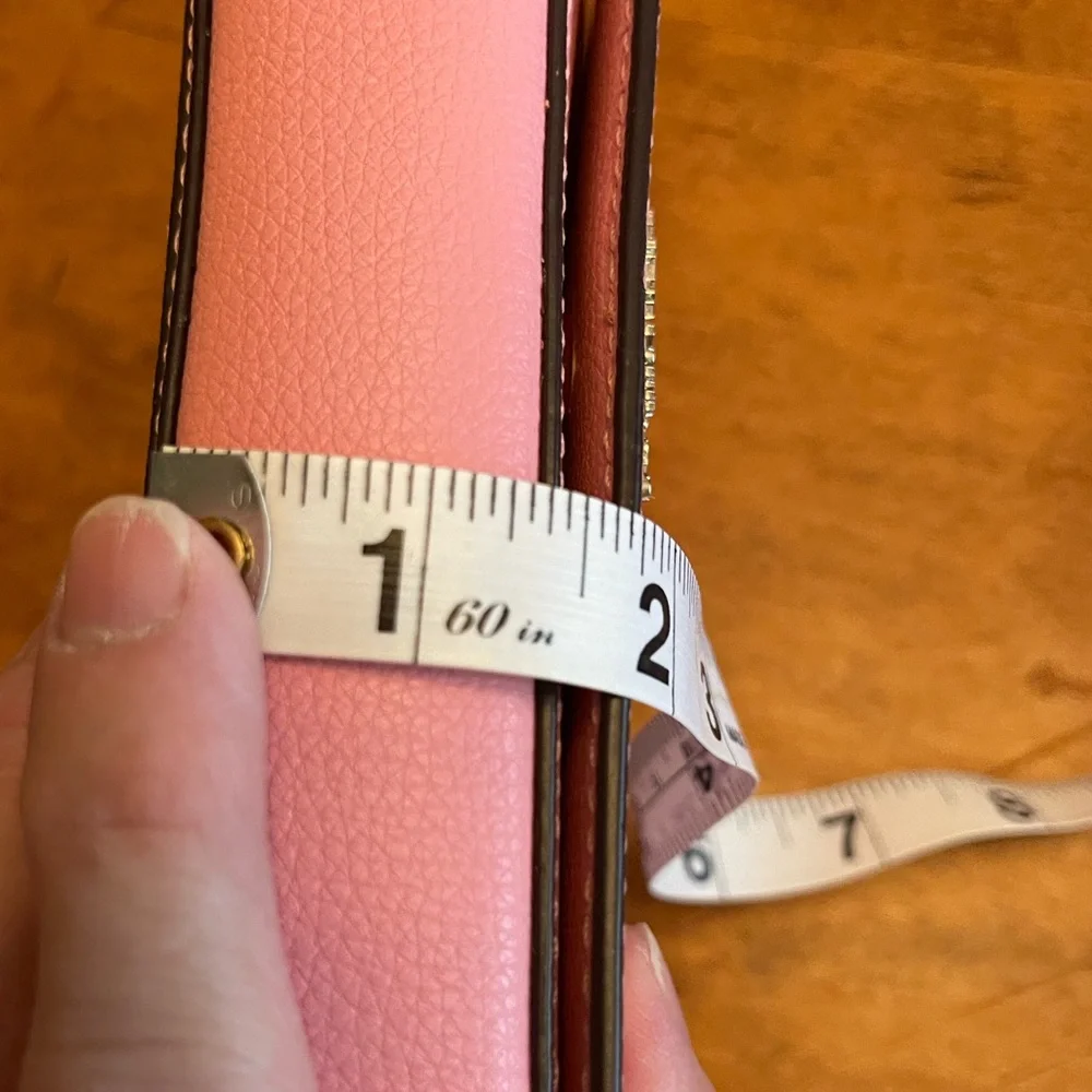 Kate Spade Candy Pink Crossbody Leather Purse With Chain Handle - Picture 12 of 12